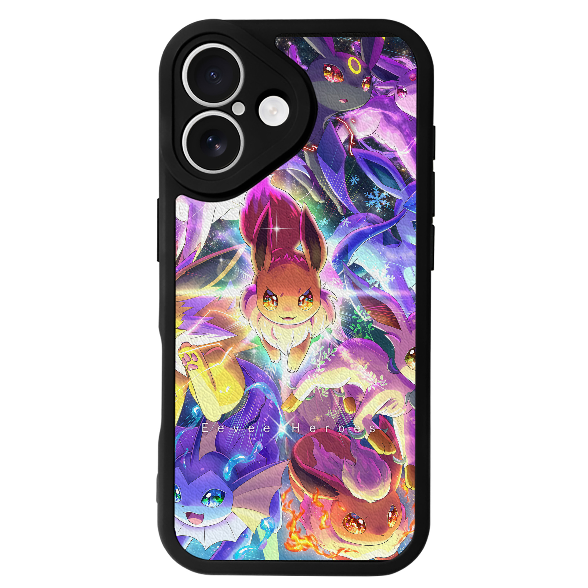 （画像用） ポケットモンスター Pokémon 【iPhone 16シリーズ対応】シリコンスマホケース（レザー調） 材質：シリコン